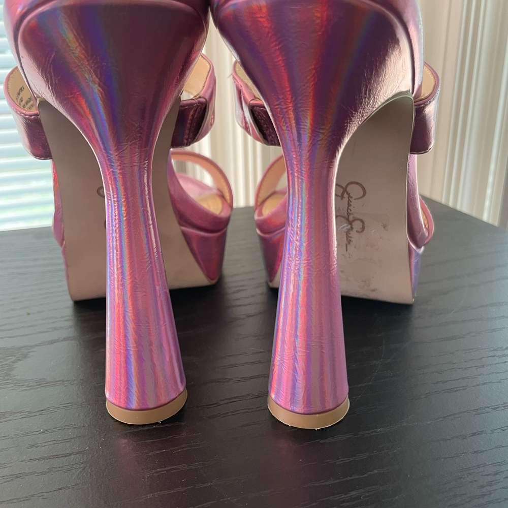 Jessica Simpson Pink Platform Strappy Heels/NWOT/no box - Picture 10 of 11